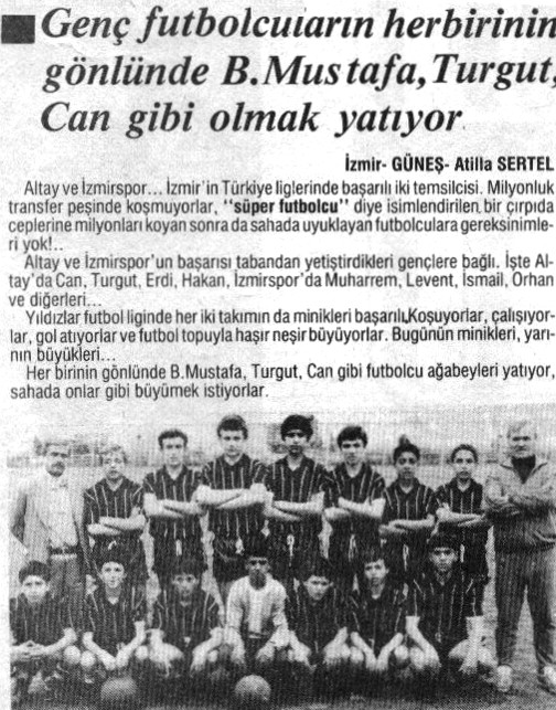 Futbol Takımına geçişim.